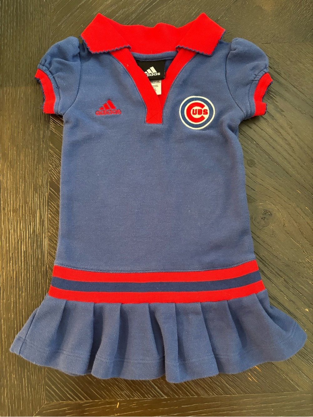 adidas Chicago Cubs Girls Polo Dress